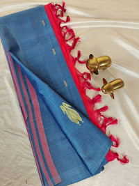 Chinnalampattu Saree - Grey with Red