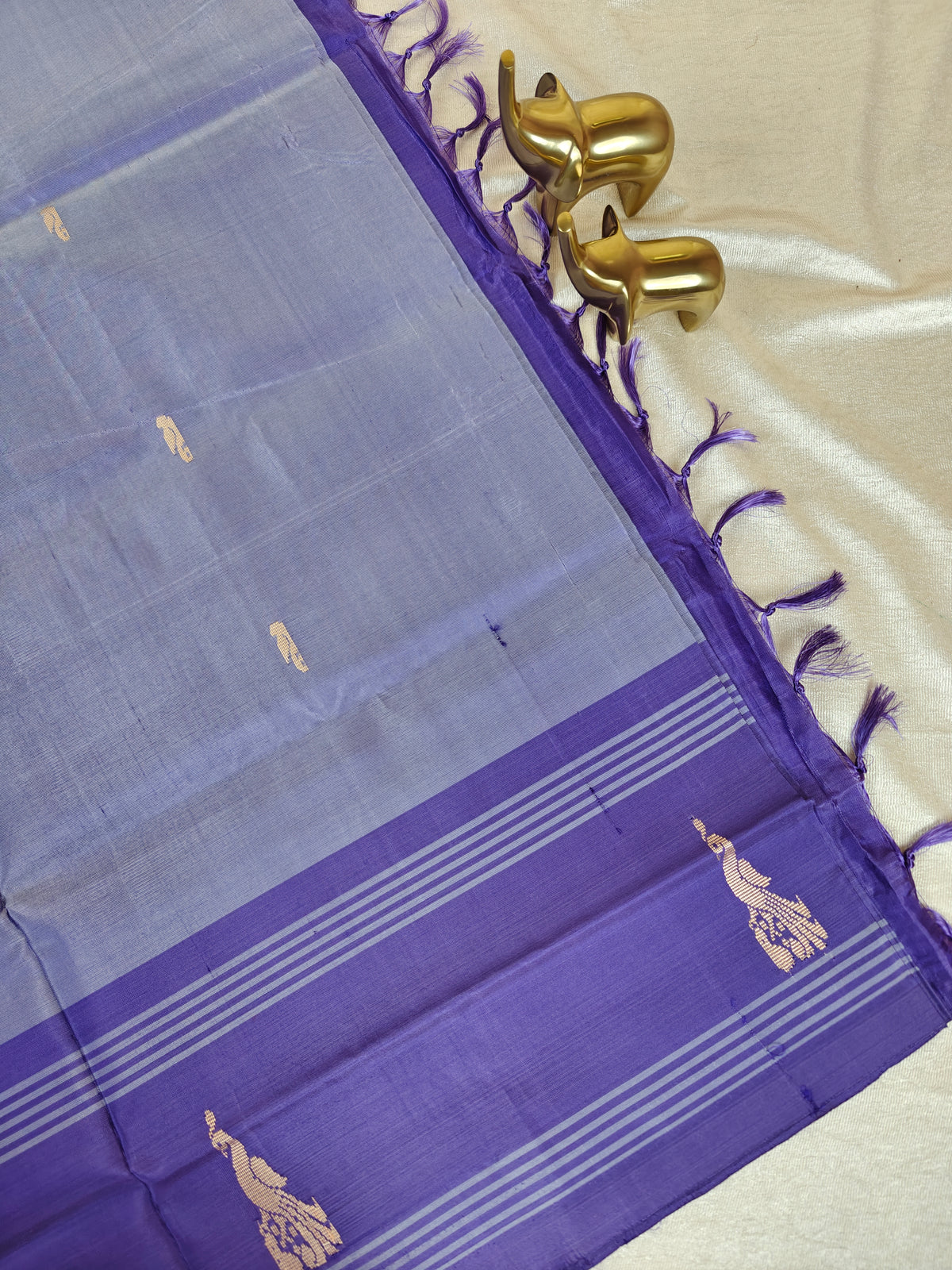 Chinnalampattu Saree -Blue  with Blue