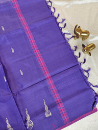 Chinnalampattu Saree - Pink with Blue