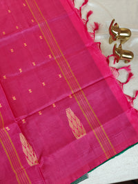 Chinnalampattu Saree - Green with Red