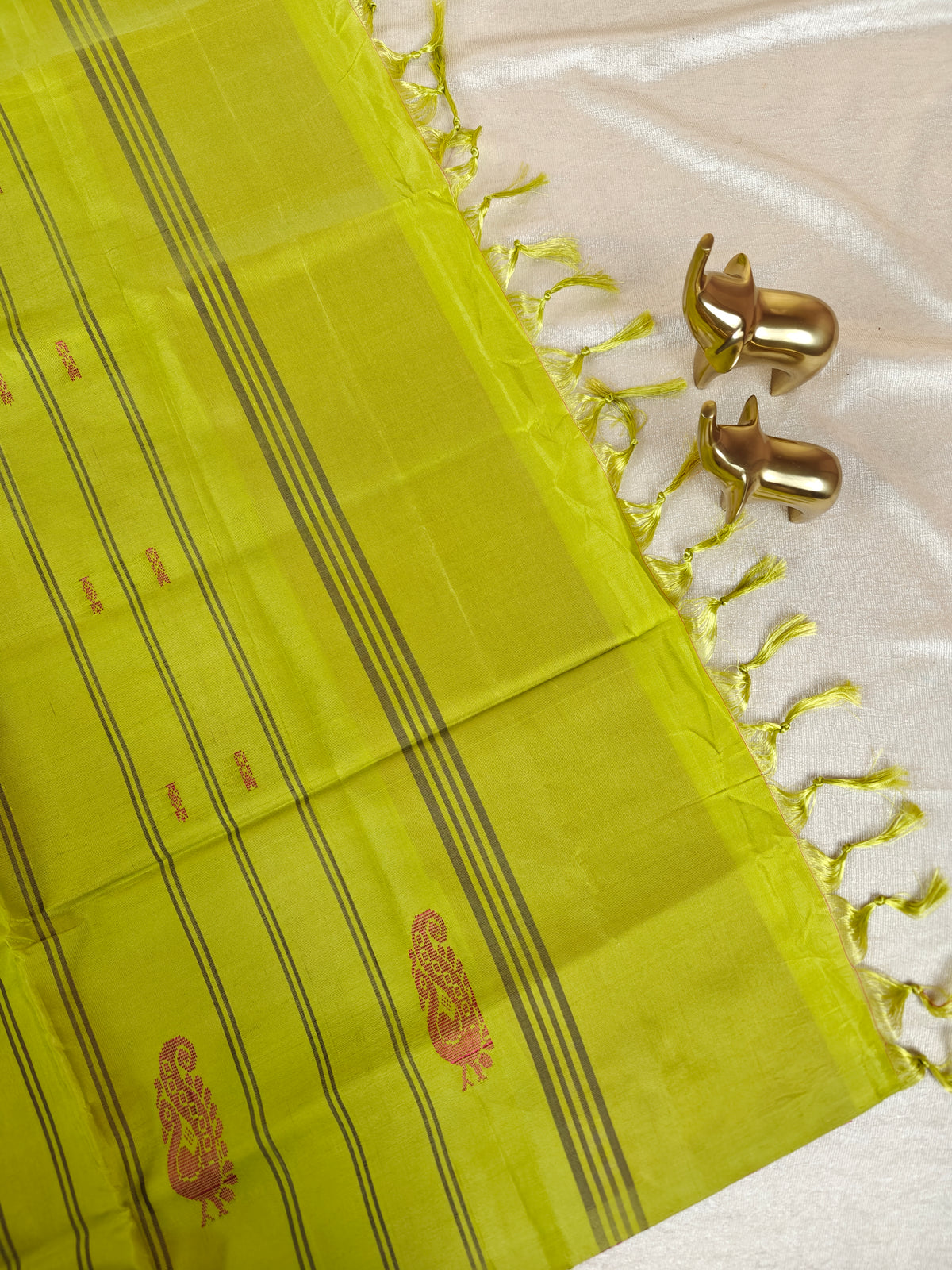 Chinnalampattu Saree- Dark Pink with Green