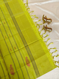 Chinnalampattu Saree- Dark Pink with Green