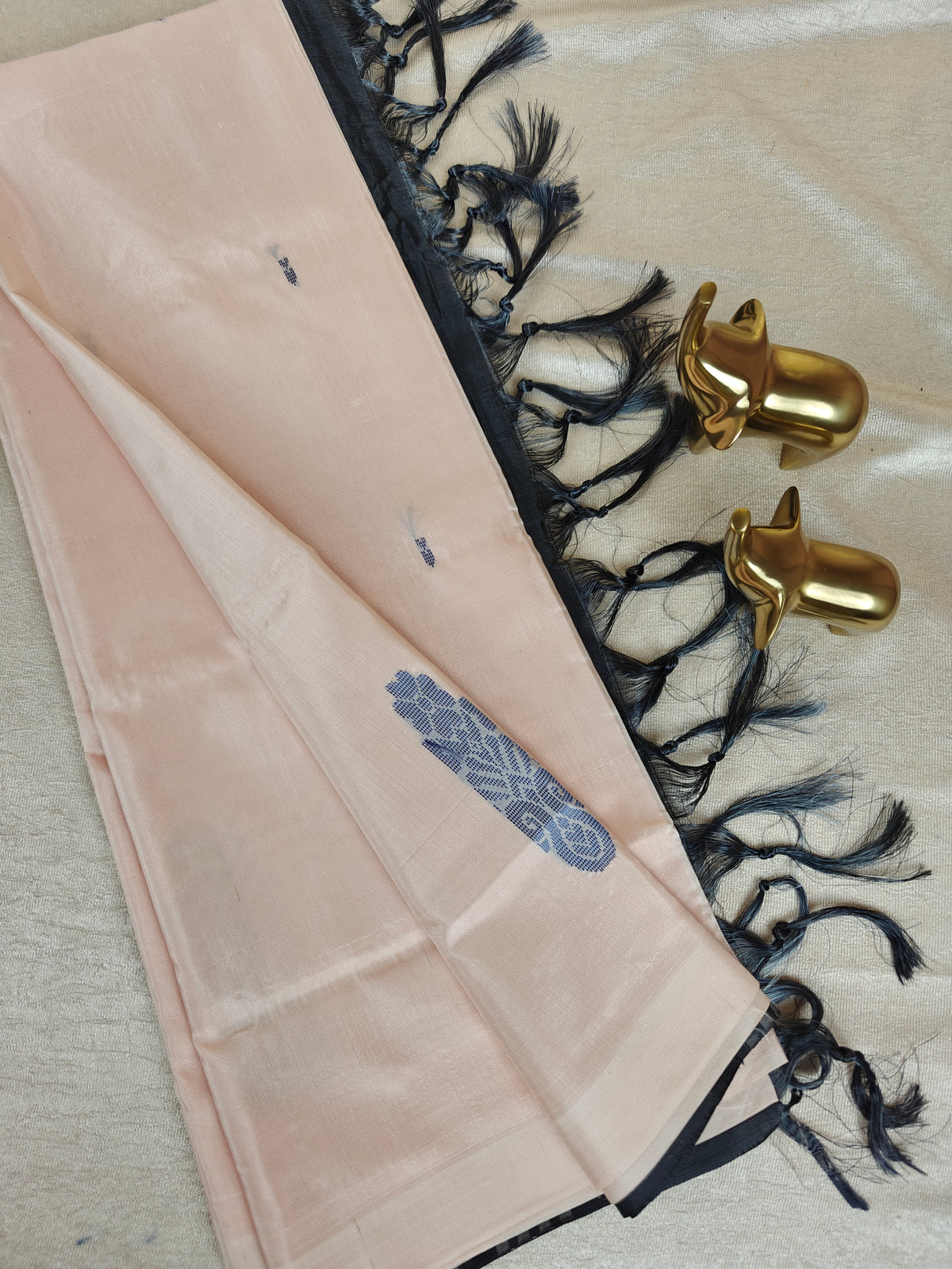 Chinnalampattu Saree- Cream with Black