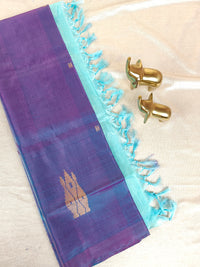 Chinnalampattu Saree - Green with Pink