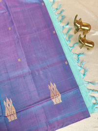 Chinnalampattu Saree - Green with Pink