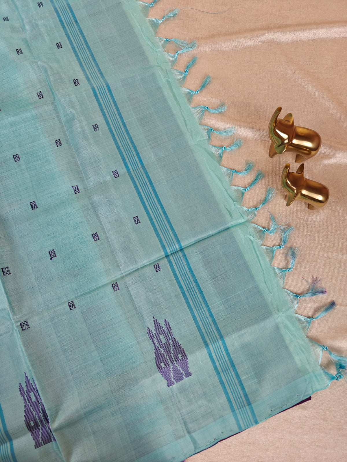 Chinnalampattu Saree - Green with Pink
