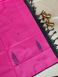 Chinnalampattu Saree - Pink with Black
