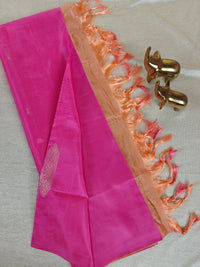 Chinnalampattu Saree- Pink with Peach
