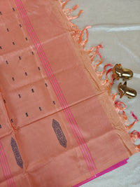 Chinnalampattu Saree- Pink with Peach