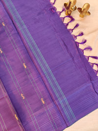Chinnalampattu Saree -  Green with Purple
