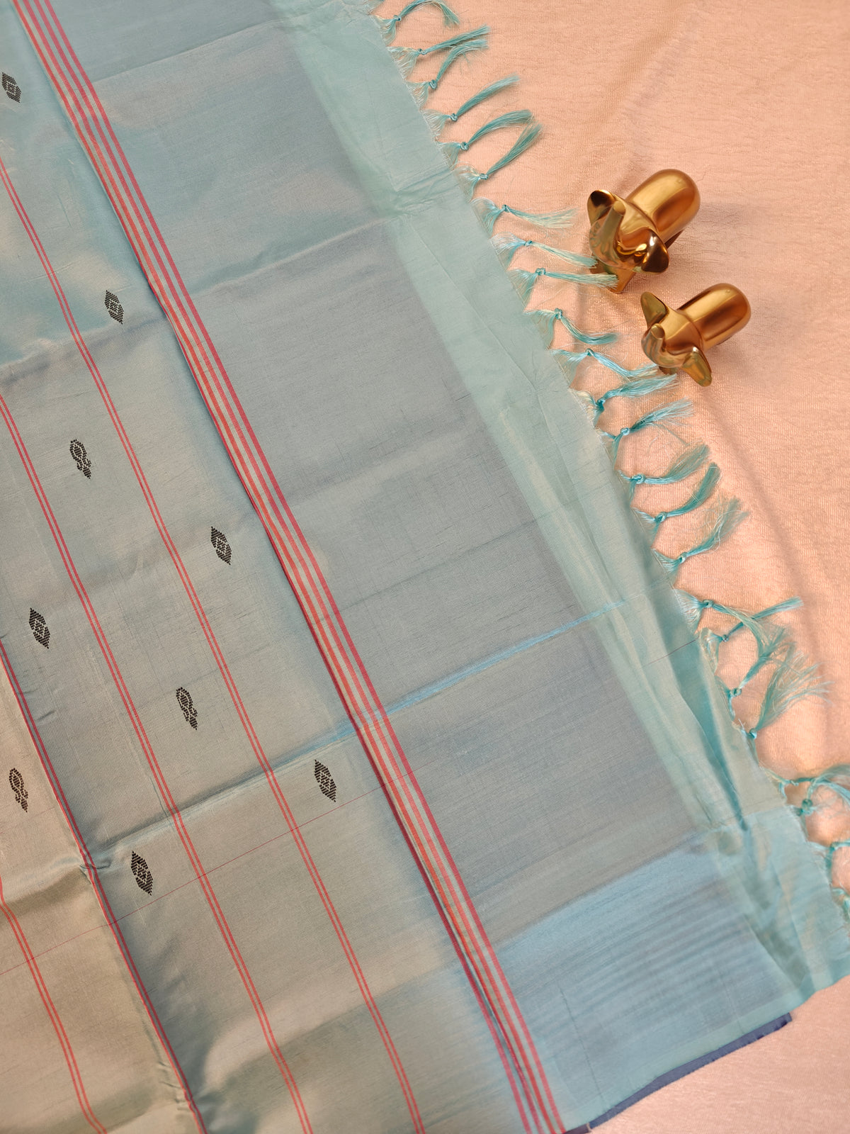 Chinnalampattu Saree -  Purple with Sky Blue