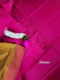 Brown with Pink Chinnalampattu Saree with Blouse