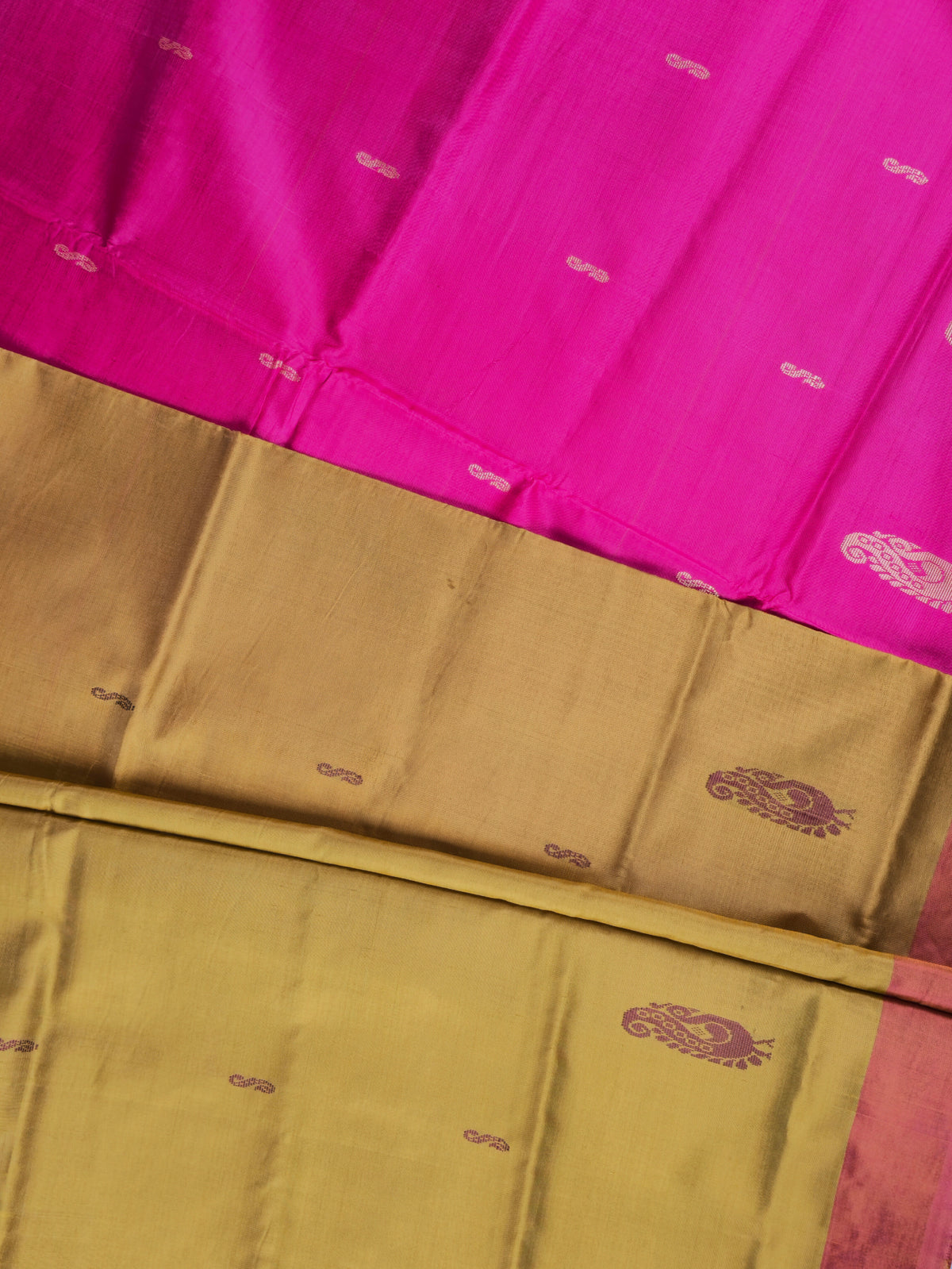 Brown with Pink Chinnalampattu Saree with Blouse