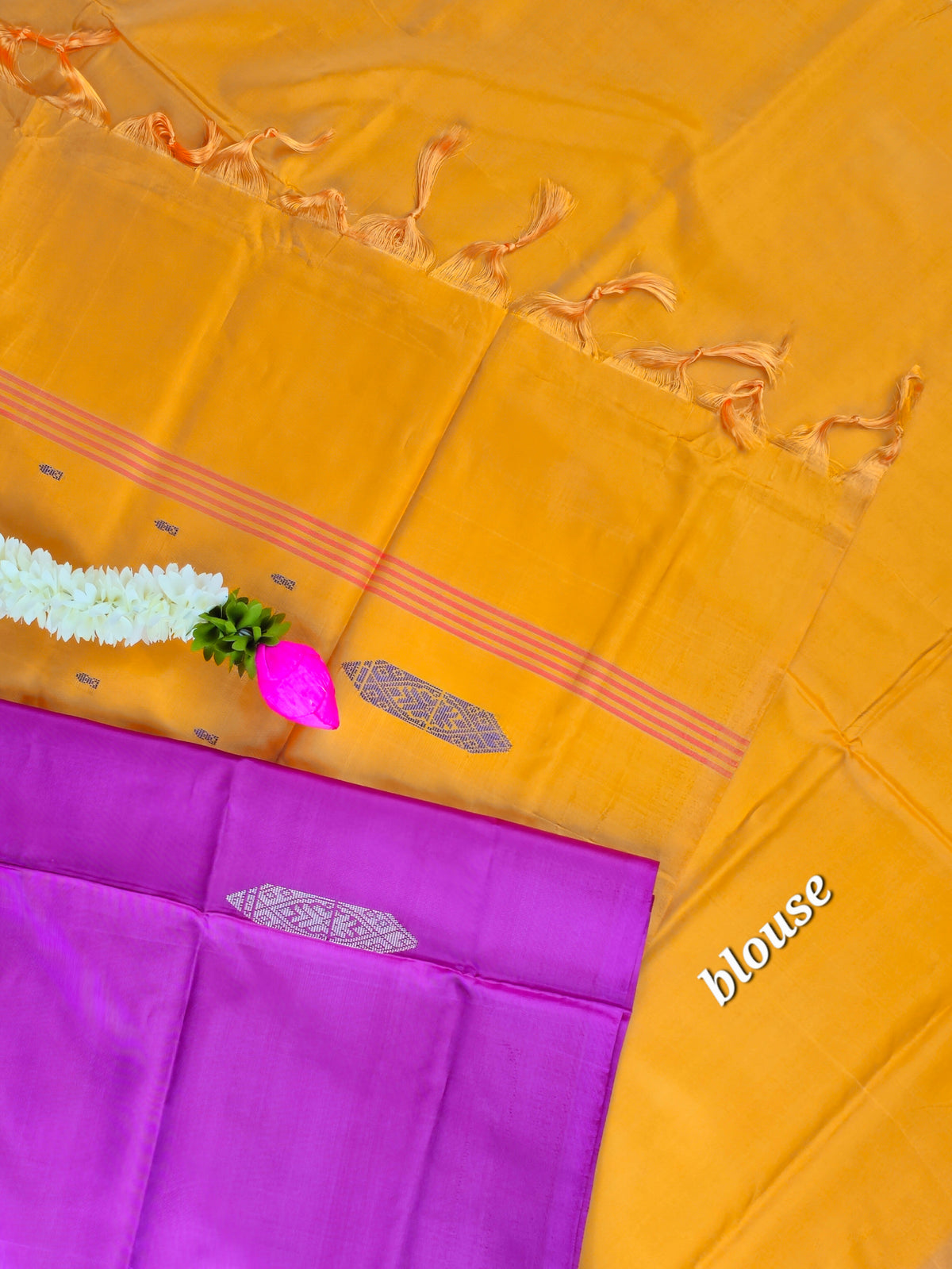 Magenta Pink with Chandan Chinnalampattu Saree with Blouse