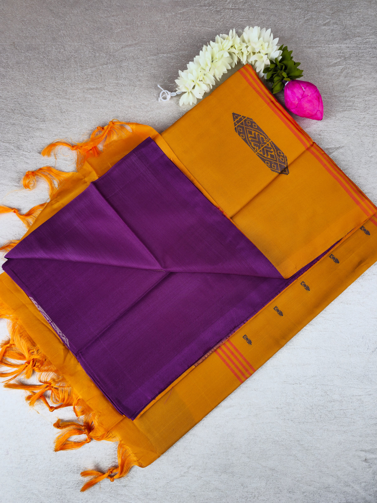 Magenta Pink with Chandan Chinnalampattu Saree with Blouse
