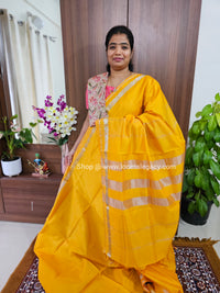 Mangalagiri Silk Cotton - Mango Yellow