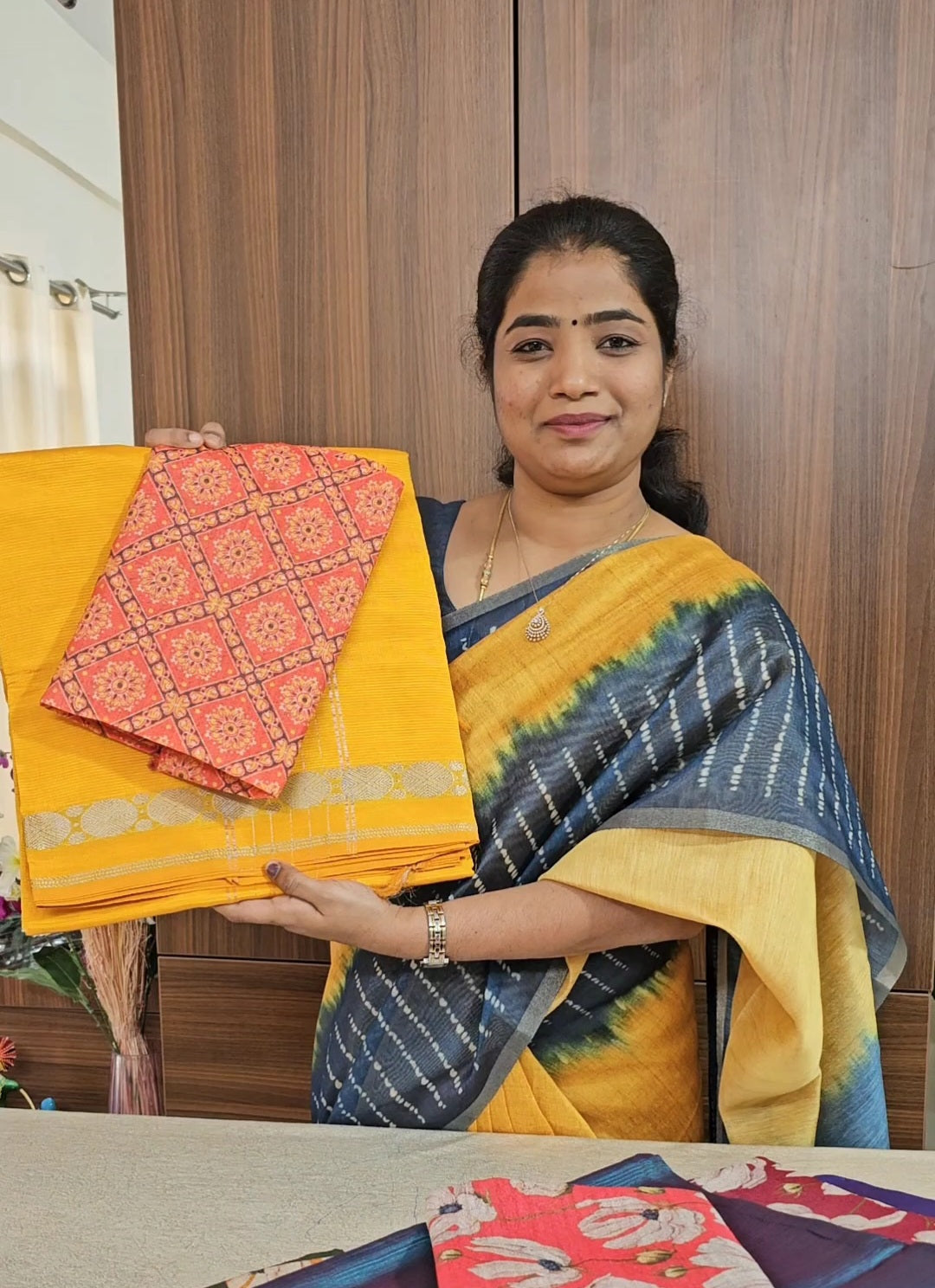 Mangalagiri Silk Cotton - Yellow