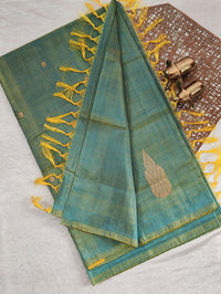 Chinnalampattu Saree - Dual Shade Of Yellowish Green