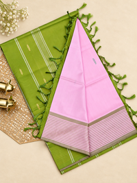 Chinnalampattu Saree - Pink with Green