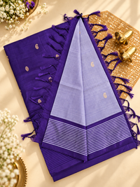Chinnalampattu Saree - Pastel Violte with Purple