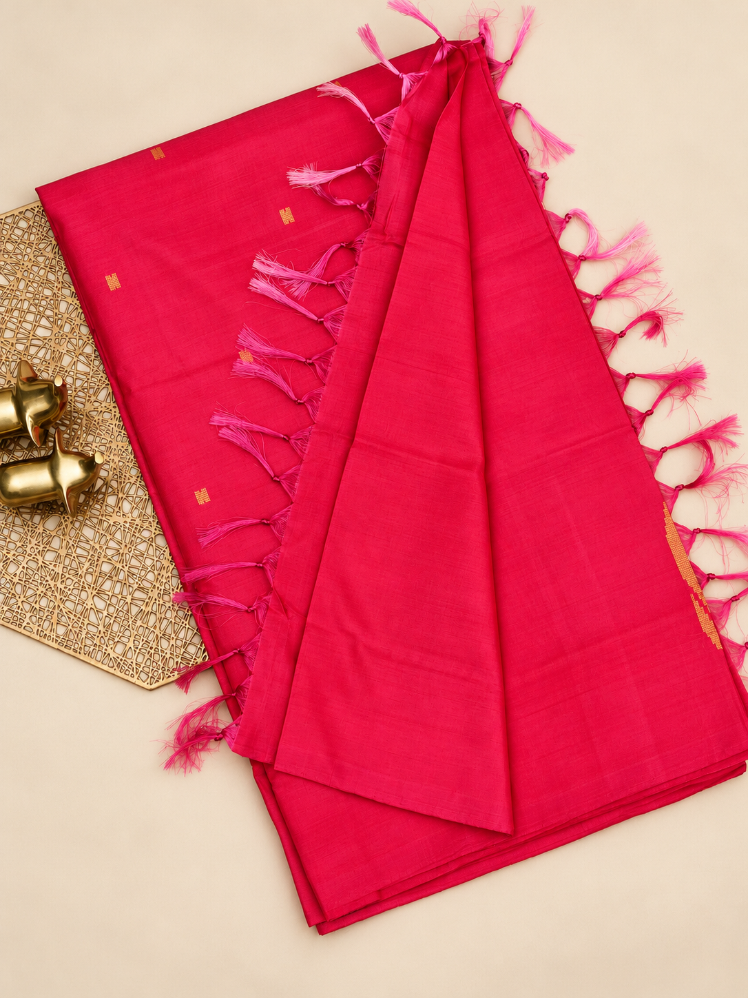 Chinnalampattu Saree - Monocrome  Red