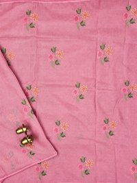 Premium Super Net Kota Saree - Pastel Pink