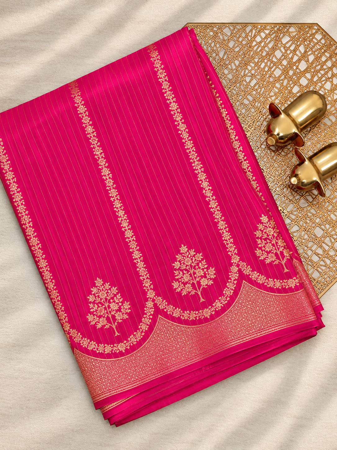 Semi Kathan Silk Saree -  Pink