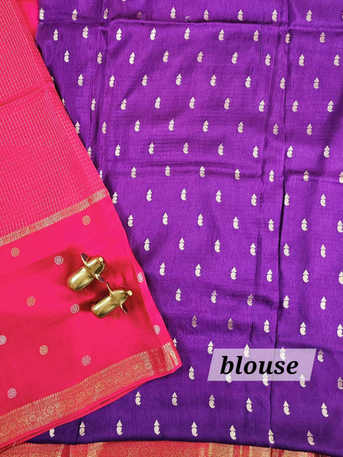 Semi Mysore Crepe Silk Saree - Pink