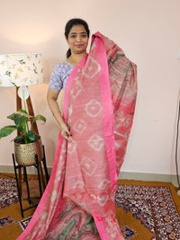 Bhagalpuri with Digital Prints - Pink