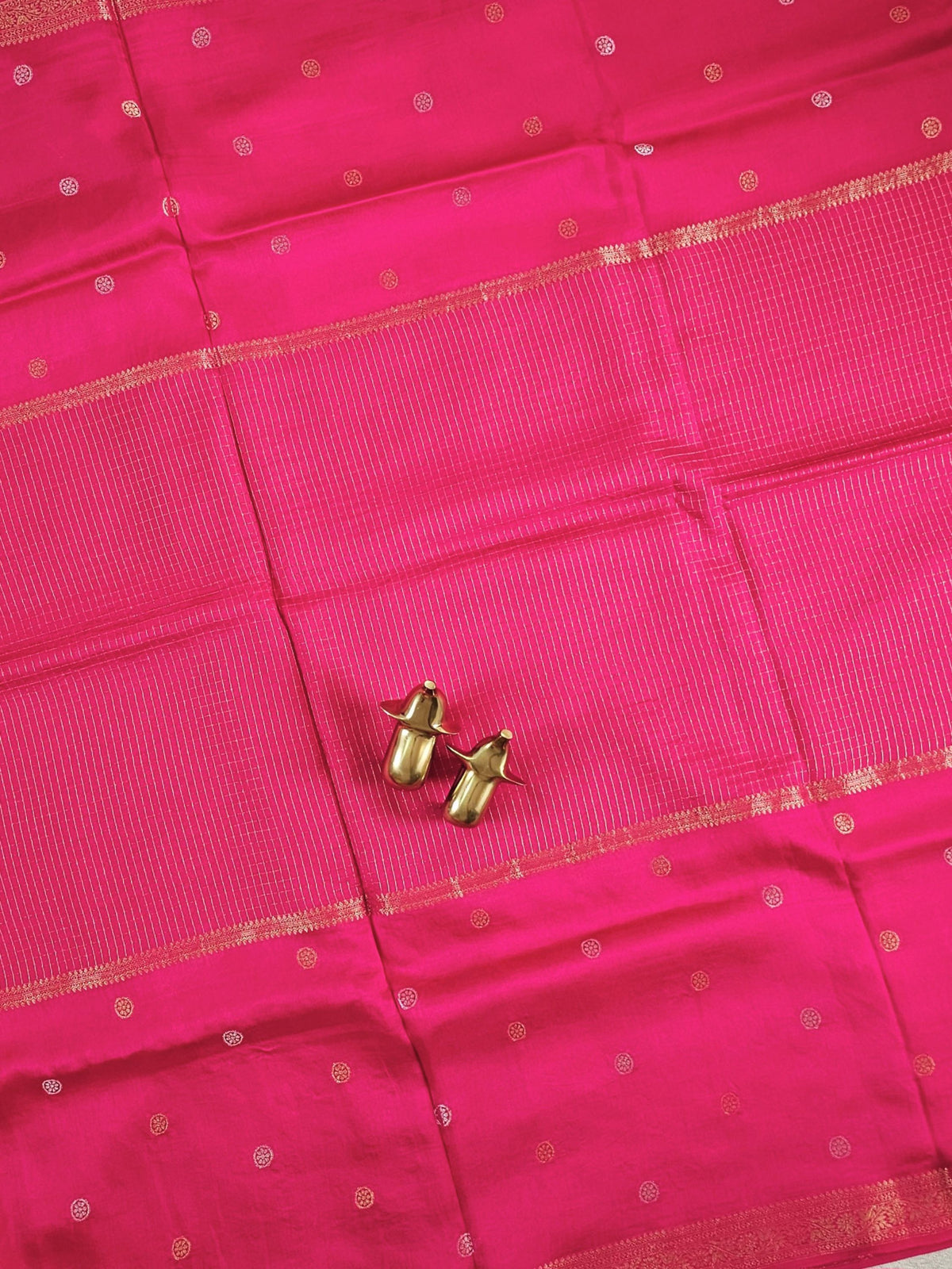 Semi Mysore Crepe Silk Saree - Pink