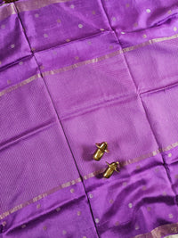 Semi Mysore Crepe Silk Saree - Lavender