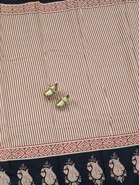 Mul Mul Cotton  - Red Stripe with Black