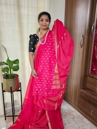 Semi Mysore Crepe Silk Saree - Pink