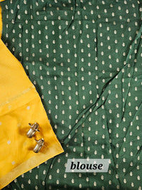 Semi Mysore Crepe Silk Saree - Yellow