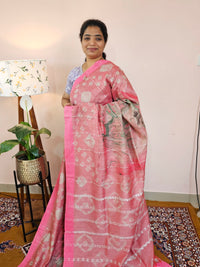 Bhagalpuri with Digital Prints - Pink