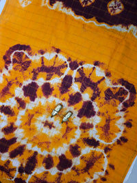 Madurai Sungadi Cotton Checks Saree - Maroon with Yellow