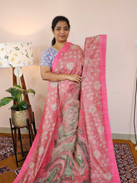 Bhagalpuri with Digital Prints - Pink