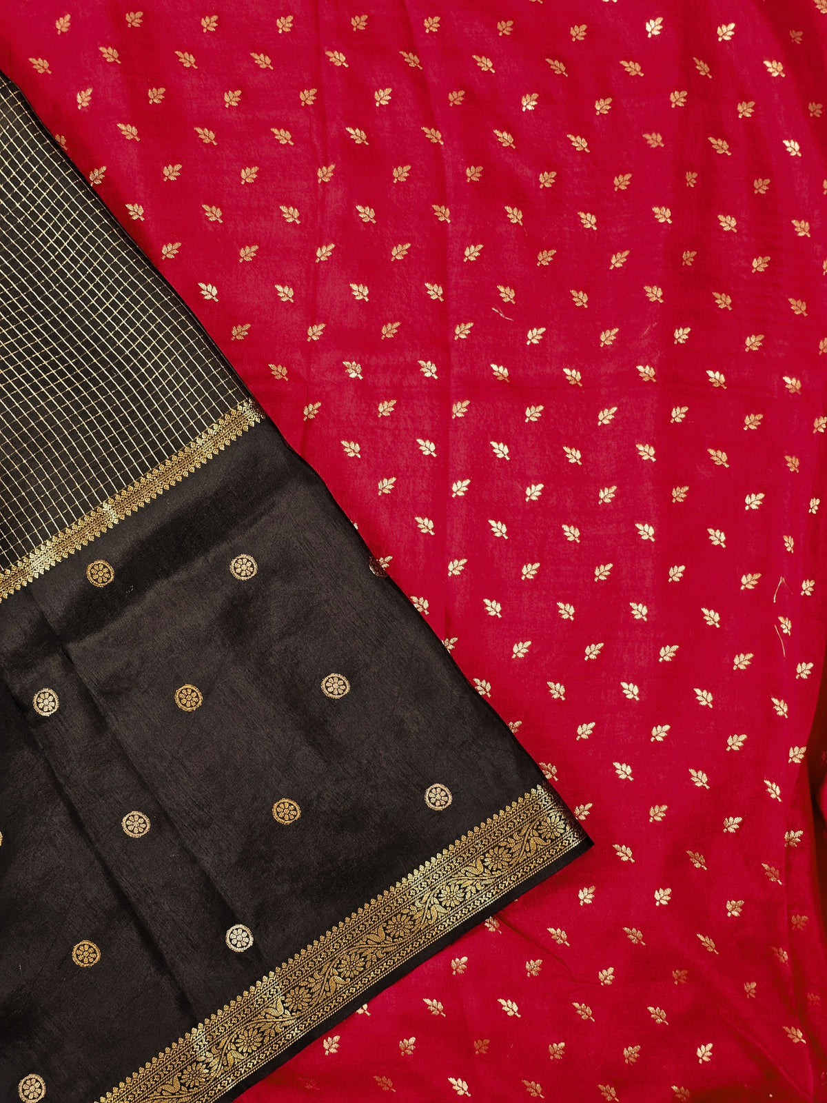 Semi Mysore Crepe Silk Saree - Black