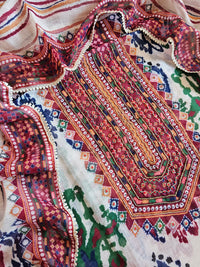 Linen Cotton Unstitched Salwar - Multi Colour