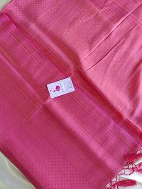 Dark Peach Copper Zari Weave Soft Silk Saree