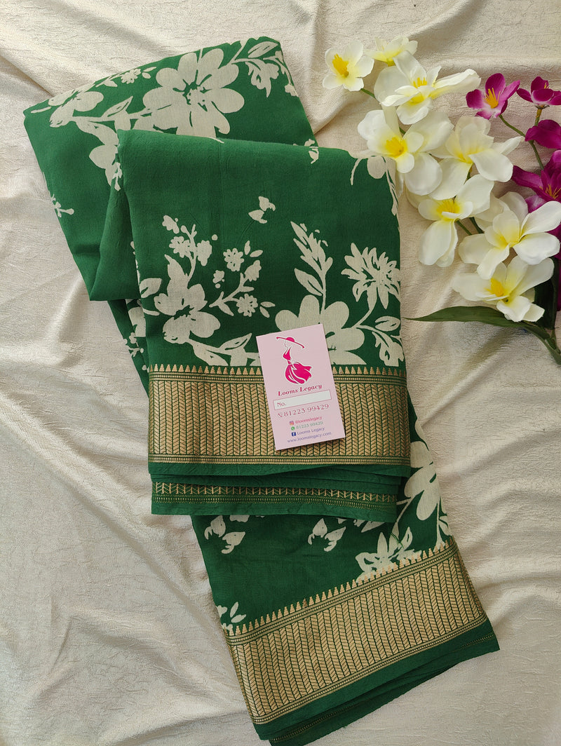 Semi Moonga Silk Saree - Green