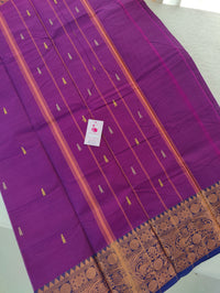 Dark Purple with Blue Kanchi Cotton