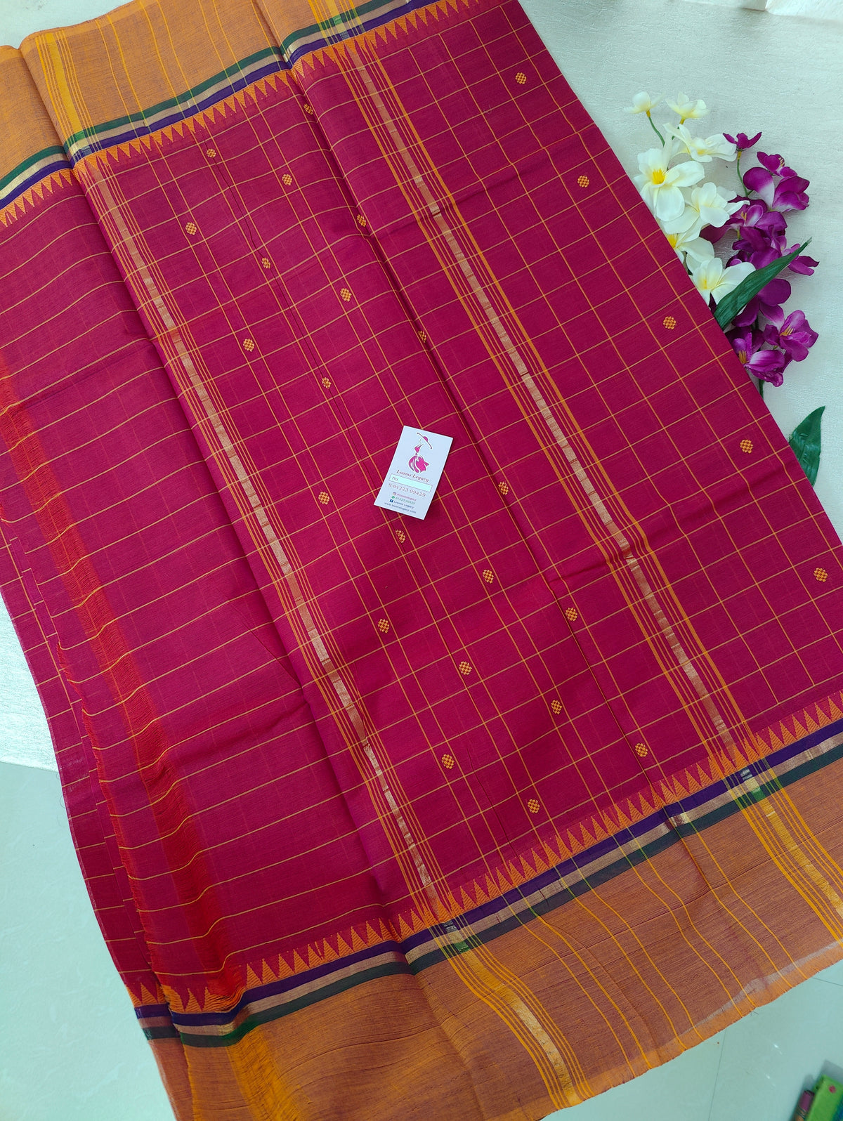 Pink Checks Kanchi Cotton