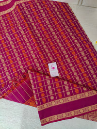 Pink 1000 Butta Kanchi Cotton with Grand Pallu