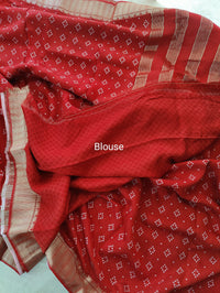 Semi Moonga Silk Saree - Red